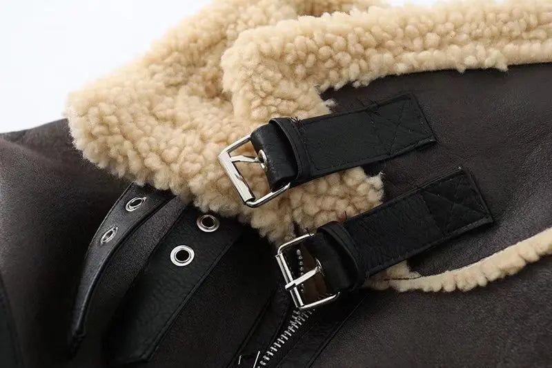 Streetwear Leather Fur Short Jacket (AGGRESSIVE)