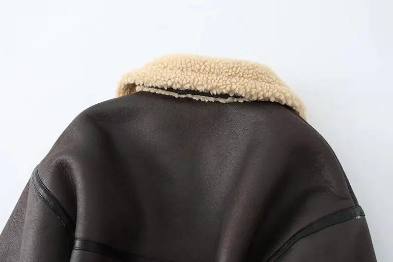 Streetwear Leather Fur Short Jacket (AGGRESSIVE)