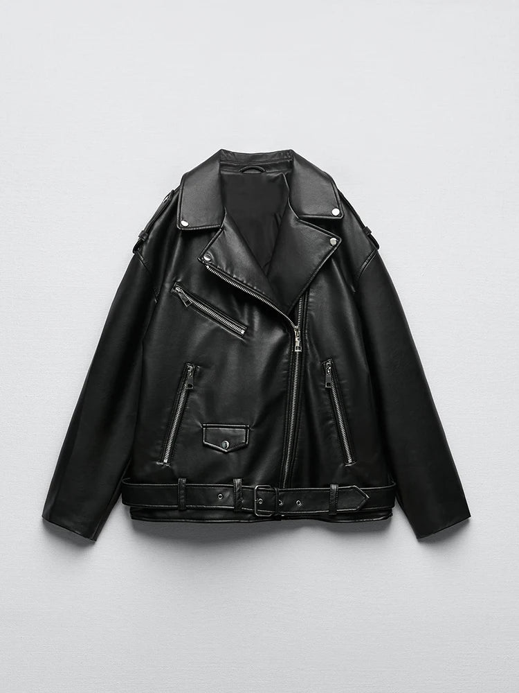 Motorcycle Biker Leather Jacket (AGGRESSIVE)