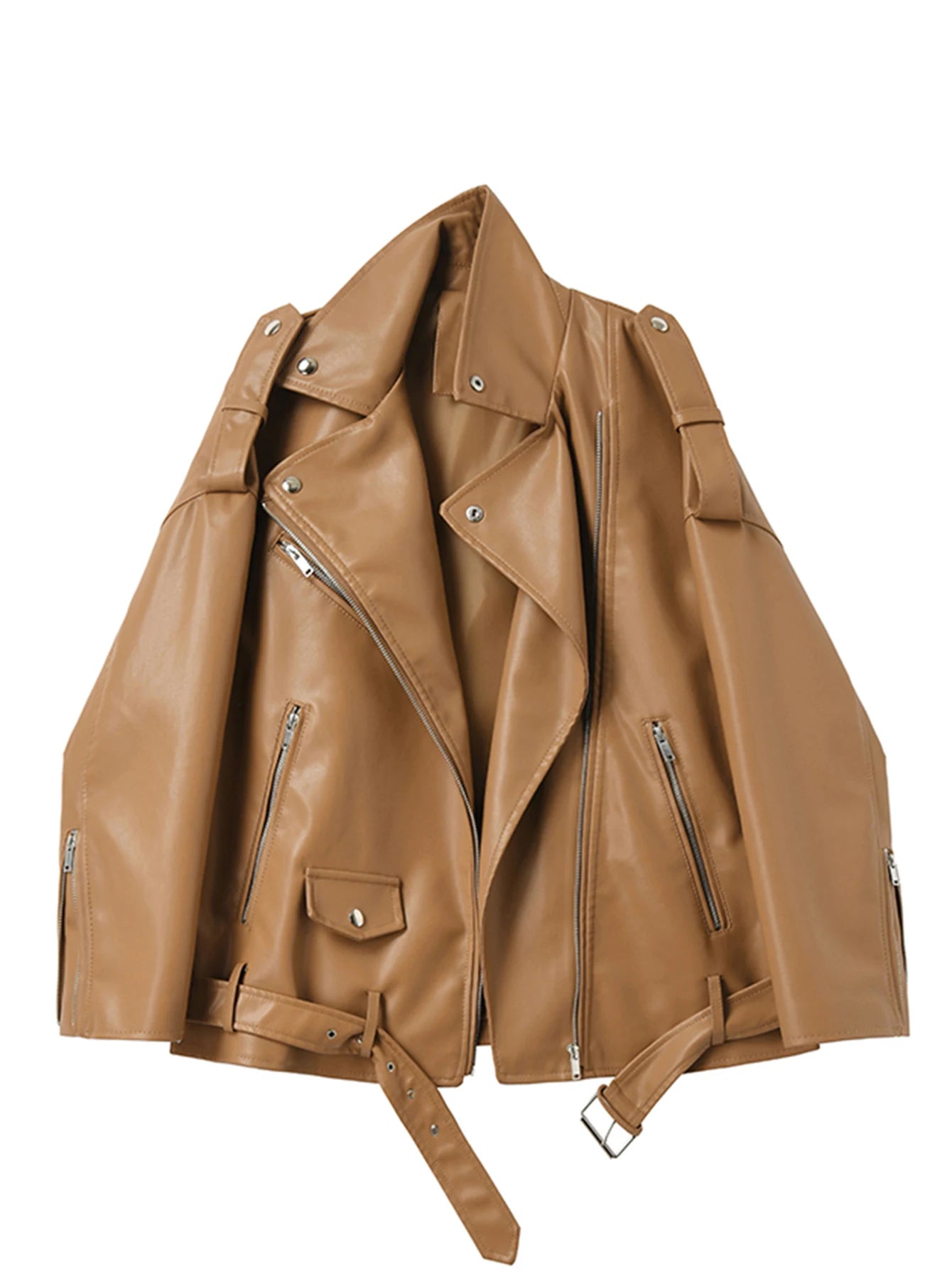Motorcycle Biker Leather Jacket (AGGRESSIVE)