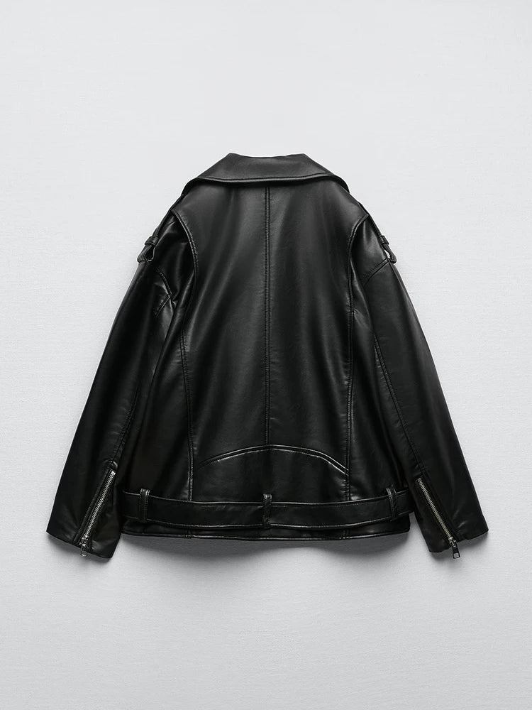 Motorcycle Biker Leather Jacket (AGGRESSIVE)