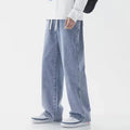 Solid Color Drawstring Pocket Jeans (SIMPLE)