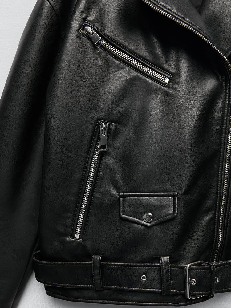 Motorcycle Biker Leather Jacket (AGGRESSIVE)