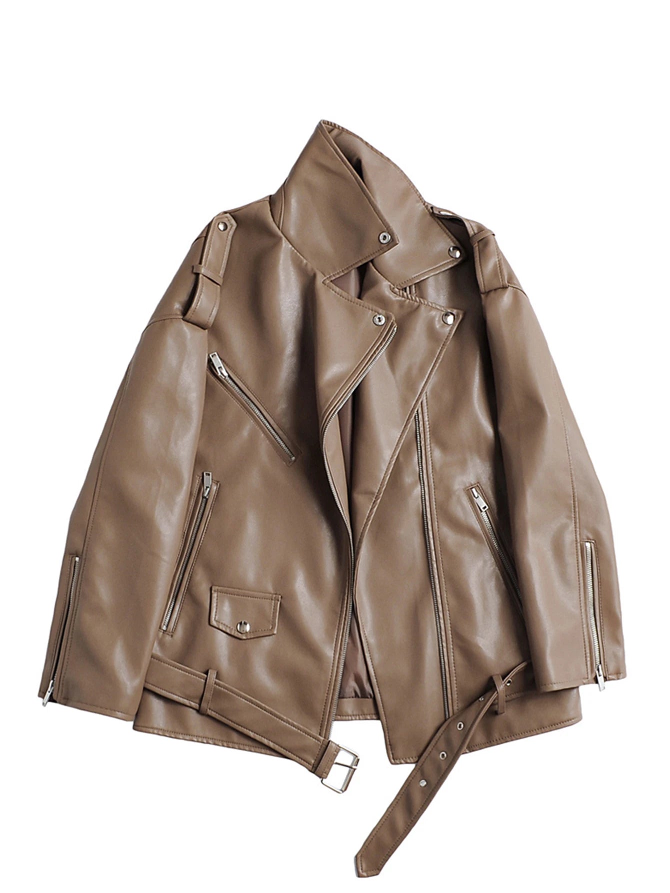 Motorcycle Biker Leather Jacket (AGGRESSIVE)